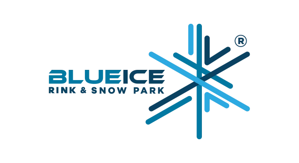blue ice skating rink